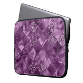 LILA DIAMOND SHIMMER DIAMOND PATTERN LAPTOPSCHUTZHÜLLE (Vorderseite Links)