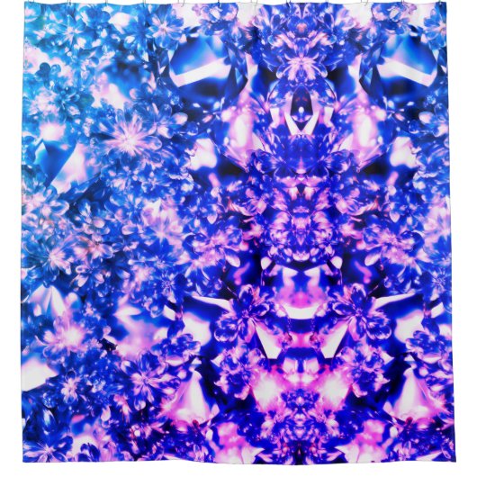 Lila Diamonds Duschvorhang (Vorderseite)