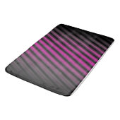 Lila diffuse Linien Badematte (Schrägansicht)