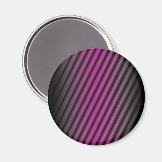 Lila diffuse Linien Magnet (Vorderseite/Rückseite)