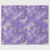 Lila Digi-Camouflage Geschenkpapier (Flach)