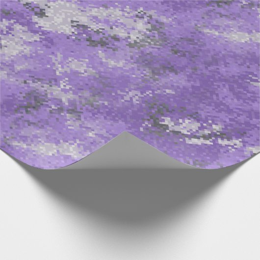 Lila Digi-Camouflage Geschenkpapier (Ecke)