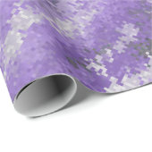 Lila Digi-Camouflage Geschenkpapier (Rolleneckpunkt)
