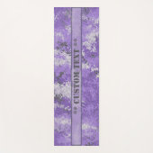 Lila Digi-Camouflage mit benutzerdefiniertem Text Yogamatte (Vorderseite)