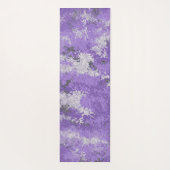Lila Digi-Camouflage mit benutzerdefiniertem Text Yogamatte (Rückseite)