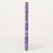 Lila Digi Camouflage mit kundenspezifischem Text Case-Mate iPhone Hülle (Hinten/Rechts)