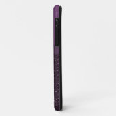 Lila Digital-Glitzer, -bogen u. -schmetterling Case-Mate iPhone Hülle (Hinten/Links)
