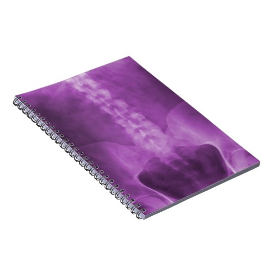 Lila Digital-X-Ray-Art-Notebook Notizblock (Rechte Seite)