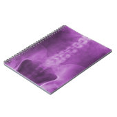 Lila Digital-X-Ray-Art-Notebook Notizblock (Linke Seite)
