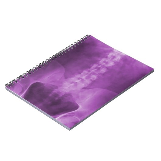 Lila Digital-X-Ray-Art-Notebook Notizblock (Linke Seite)
