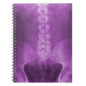 Lila Digital-X-Ray-Art-Notebook Notizblock (Vorderseite)