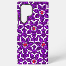 Lila digitale Blume im Handy