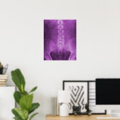 Lila digitale Röntgenkunst Poster (Heimbüro)