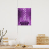 Lila digitale Röntgenkunst Poster (Küche)