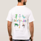 Lila Dino T-Shirt (Rückseite)