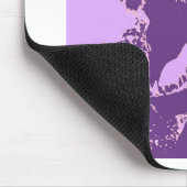 Lila Dinosaur T-Rex Mousepad (Ecke)
