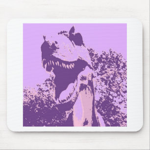 Lila Dinosaur T-Rex Mousepad