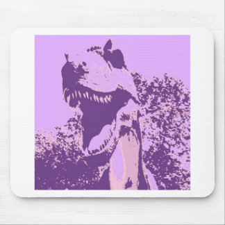 Lila Dinosaur T-Rex Mousepad