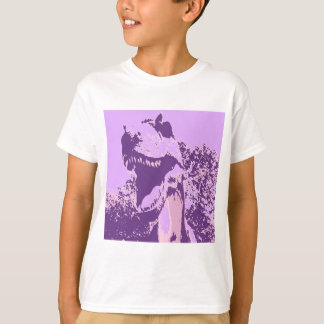 Lila Dinosaur T-Rex T-Shirt