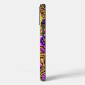 Lila Dinosaurier Art Phone Case (Rückseite / Links)