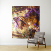 Lila Dinosaurier Wandteppich (Beispiel)