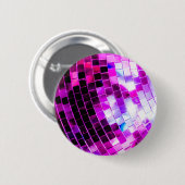 Lila Disco-Ball Button (Vorne & Hinten)
