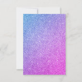 Lila Diskothek-Ball der 70er Jahre Einladung (Rückseite)