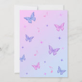 Lila Diskothek in meiner Geburtstagszeit Einladung (Rückseite)