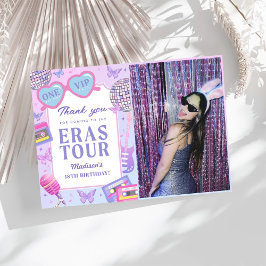 Lila Diskothek in meiner Geburtstagszeit - Foto Dankeskarte