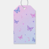 Lila Diskothek in meiner Geburtstagszeit Geschenkanhänger (Rückseite)