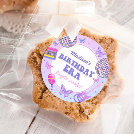 Lila Diskothek in meiner Geburtstagszeit Runder Aufkleber