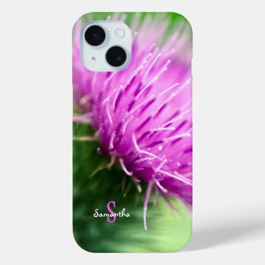 Lila Distel-Handyhülle Case-Mate iPhone Hülle (Rückseite)