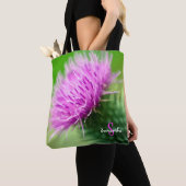 Lila Distel-Tragetasche Tasche (Von Nahem)