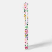 Lila Ditsy Blumen Monogramm Case-Mate iPhone Hülle (Rückseite / Links)