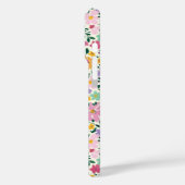 Lila Ditsy Blumen Monogramm Case-Mate iPhone Hülle (Rückseite / Links)