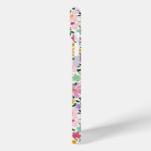 Lila Ditsy Blumen Monogramm Case-Mate iPhone Hülle (Rückseite / Links)