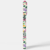 Lila Ditsy Blumen Monogramm Case-Mate iPhone Hülle (Rückseite / Rechts)
