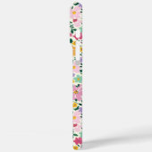 Lila Ditsy Blumen Monogramm Case-Mate iPhone Hülle (Rückseite / Links)