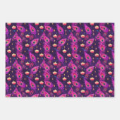 Lila Diwali Geschenkpapier Set (Vorderseite)