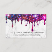 LILA DIY EPOXY HOLZ-Visitenkarte Visitenkarte (Rückseite)