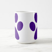 Lila Dog PW drucken individuell anpassbare Kaffeep Kaffeetasse (Mittel)