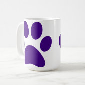 Lila Dog PW drucken individuell anpassbare Kaffeep Kaffeetasse (Vorderseite Links)