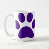 Lila Dog PW drucken individuell anpassbare Kaffeep Kaffeetasse (Links)