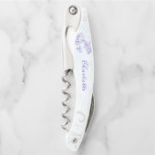 Lila Dolphin Corkschraube Kellnermesser (Vorderseite)