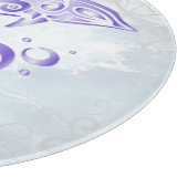 Lila Dolphin-Personalisiert-Schneidebrett Schneidebrett (Ecke)