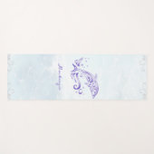 Lila Dolphin Personalisiert Yoga Mat Yogamatte (Vorderseite (Horizontal))