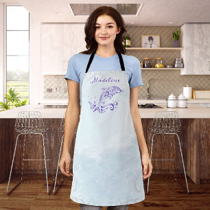 Lila Dolphin Personalisierte Schürze
