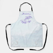 Lila Dolphin Personalisierte Schürze (Vorderseite)