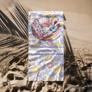 Lila Donuts Boy Colors Strandtuch