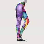 Lila Doodle-Leggings Leggings (Rechts)